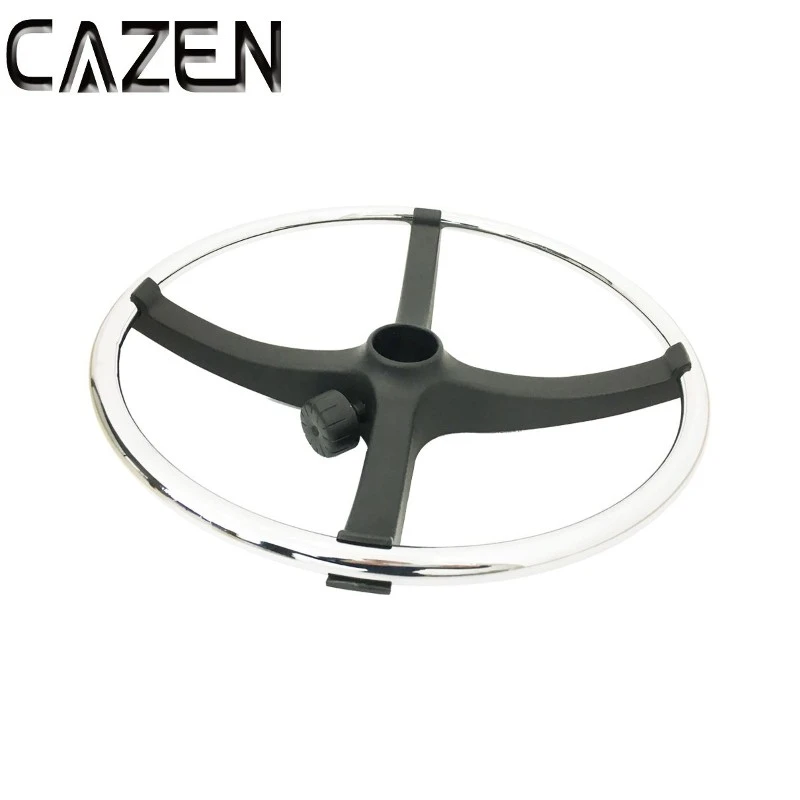 Adjustable Nylon Footrest with Chrome Ring Adjustable Nylon Footrest with Chrome Ring